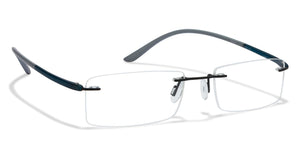 Black Rectangle Rimless Unisex Eyeglasses by Lenskart Air Online-96827