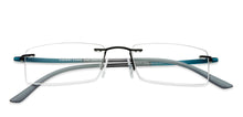 Load image into Gallery viewer, Black Rectangle Rimless Unisex Eyeglasses by Lenskart Air Online-96827