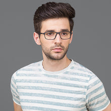 Load image into Gallery viewer, Black Square Full Rim Unisex Eyeglasses by Lenskart Air Online-113209