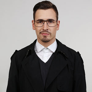 Black Square Full Rim Unisex Eyeglasses by Vincent Chase Online-113359