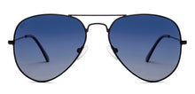 Load image into Gallery viewer, Black Aviator Full Rim Unisex Sunglasses by Vincent Chase Polarized-217961