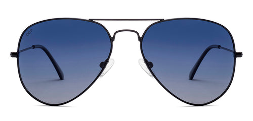 Black Aviator Full Rim Unisex Sunglasses by Vincent Chase Polarized-217961