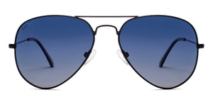 Black Aviator Full Rim Unisex Sunglasses by Vincent Chase Polarized-217961