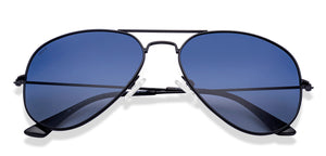 Black Aviator Full Rim Unisex Sunglasses by Vincent Chase Polarized-217961