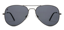 Load image into Gallery viewer, Gunmetal Aviator Full Rim Unisex Sunglasses by Vincent Chase Polarized-211271