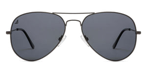 Gunmetal Aviator Full Rim Unisex Sunglasses by Vincent Chase Polarized-211271
