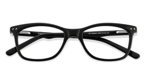 Black Rectangle Full Rim Unisex Eyeglasses by Vincent Chase Online-139073