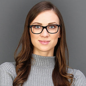Black Rectangle Full Rim Unisex Eyeglasses by Vincent Chase Online-139073