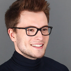 Black Rectangle Full Rim Unisex Eyeglasses by Vincent Chase Online-139073