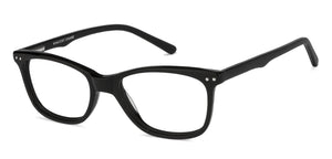 Black Rectangle Full Rim Unisex Eyeglasses by Vincent Chase Online-139073