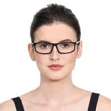 Load image into Gallery viewer, Black Rectangle Full Rim Unisex Eyeglasses by Vincent Chase Online-120074
