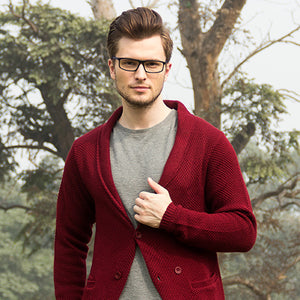 Black Rectangle Full Rim Unisex Eyeglasses by Vincent Chase Online-120074