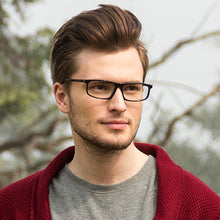 Load image into Gallery viewer, Black Rectangle Full Rim Unisex Eyeglasses by Vincent Chase Online-120074