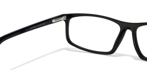 Black Rectangle Full Rim Unisex Eyeglasses by Vincent Chase Online-120074