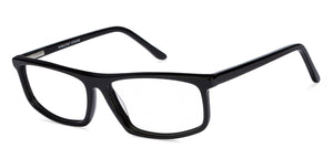 Black Rectangle Full Rim Unisex Eyeglasses by Vincent Chase Online-120074
