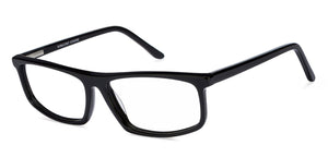 Black Rectangle Full Rim Unisex Eyeglasses by Vincent Chase Online-120074