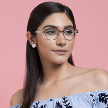 Load image into Gallery viewer, Gold Cat Eye Full Rim Women Eyeglasses by Vincent Chase Online-116193