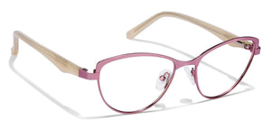Gold Cat Eye Full Rim Women Eyeglasses by Vincent Chase Online-116193