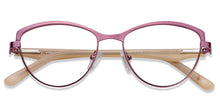 Load image into Gallery viewer, Gold Cat Eye Full Rim Women Eyeglasses by Vincent Chase Online-116193