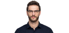 Load image into Gallery viewer, Black Square Half Rim Unisex Eyeglasses by Vincent Chase Online-118024