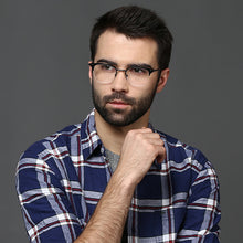 Load image into Gallery viewer, Black Square Half Rim Unisex Eyeglasses by Vincent Chase Online-118024