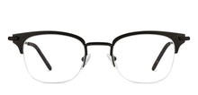 Load image into Gallery viewer, Black Square Half Rim Unisex Eyeglasses by Vincent Chase Online-118024