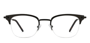 Black Square Half Rim Unisex Eyeglasses by Vincent Chase Online-118024
