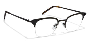 Black Square Half Rim Unisex Eyeglasses by Vincent Chase Online-118024