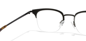 Black Square Half Rim Unisex Eyeglasses by Vincent Chase Online-118024