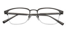 Load image into Gallery viewer, Black Square Half Rim Unisex Eyeglasses by Vincent Chase Online-133232