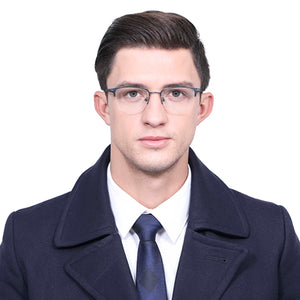 Black Square Half Rim Unisex Eyeglasses by Vincent Chase Online-133232