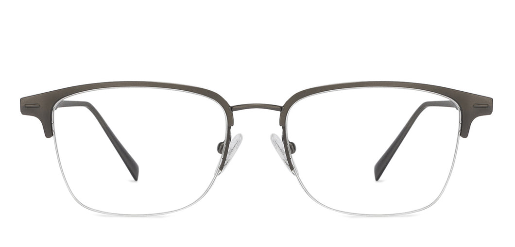 Black Square Half Rim Unisex Eyeglasses by Vincent Chase Online-133232