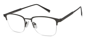 Black Square Half Rim Unisex Eyeglasses by Vincent Chase Online-133232
