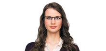 Load image into Gallery viewer, Black Square Half Rim Unisex Eyeglasses by Vincent Chase Online-118040