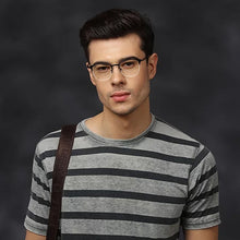Load image into Gallery viewer, Black Square Half Rim Unisex Eyeglasses by Vincent Chase Online-118040