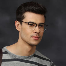 Load image into Gallery viewer, Black Square Half Rim Unisex Eyeglasses by Vincent Chase Online-118040