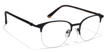 Load image into Gallery viewer, Black Square Half Rim Unisex Eyeglasses by Vincent Chase Online-118040