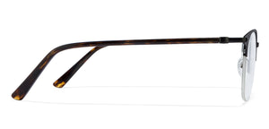 Black Square Half Rim Unisex Eyeglasses by Vincent Chase Online-118040