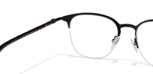 Load image into Gallery viewer, Black Square Half Rim Unisex Eyeglasses by Vincent Chase Online-118040