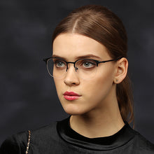 Load image into Gallery viewer, Black Square Half Rim Unisex Eyeglasses by Vincent Chase Online-118040