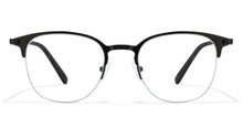 Load image into Gallery viewer, Black Square Half Rim Unisex Eyeglasses by Vincent Chase Online-118040