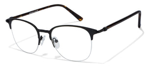 Black Square Half Rim Unisex Eyeglasses by Vincent Chase Online-118040