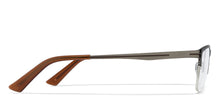 Load image into Gallery viewer, Gunmetal Rectangle Half Rim Unisex Eyeglasses by Vincent Chase Online-119633
