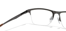 Load image into Gallery viewer, Gunmetal Rectangle Half Rim Unisex Eyeglasses by Vincent Chase Online-119633