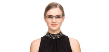 Load image into Gallery viewer, Gunmetal Rectangle Half Rim Unisex Eyeglasses by Vincent Chase Online-119645