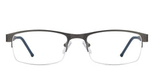 Load image into Gallery viewer, Gunmetal Rectangle Half Rim Unisex Eyeglasses by Vincent Chase Online-119645