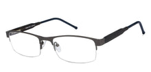 Load image into Gallery viewer, Gunmetal Rectangle Half Rim Unisex Eyeglasses by Vincent Chase Online-119645