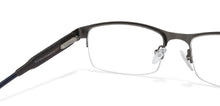 Load image into Gallery viewer, Gunmetal Rectangle Half Rim Unisex Eyeglasses by Vincent Chase Online-119645