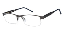 Load image into Gallery viewer, Gunmetal Rectangle Half Rim Unisex Eyeglasses by Vincent Chase Online-119645