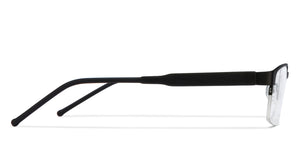 Black Rectangle Half Rim Unisex Eyeglasses by Vincent Chase Online-119646